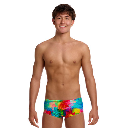 FUNKY TRUNKS (8-12ans) Falling Colours Sidewinder Trunks - Boxer Natation Garçon | Les4Nages