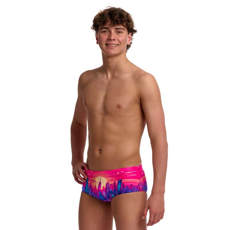 FUNKY TRUNKS (8-12ans) Skyline Drive Sidewinder Trunks - Boxer Natation Garçon | Les4Nages
